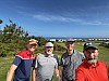 2022-04-24 Praia Del Rey, hål 2, Jan Englund, Kenneth Larsson, Henrik Ericson, Jan Dahl